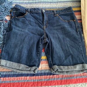 Faded glory ladies denim shorts